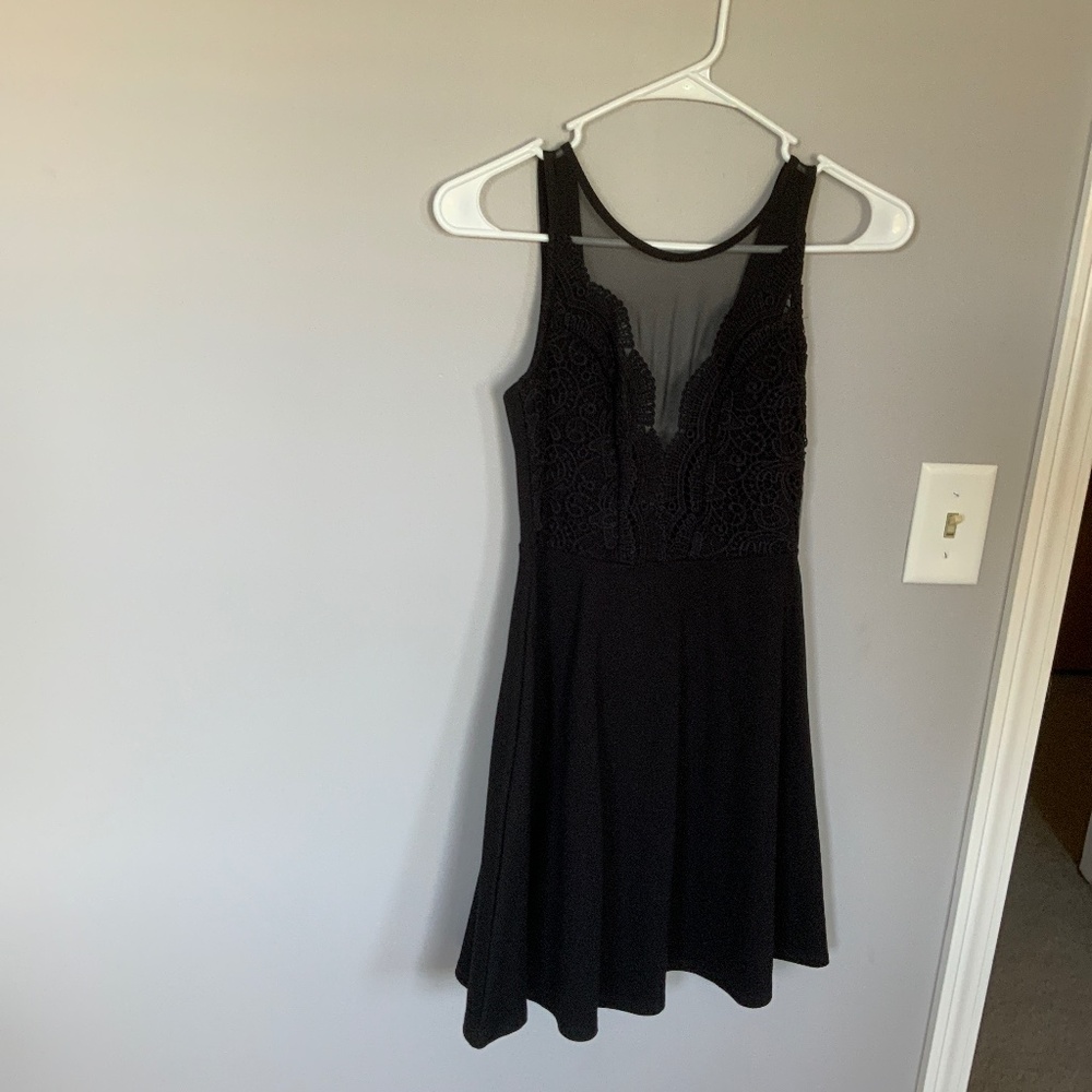 Black Skater dress Lulus xs